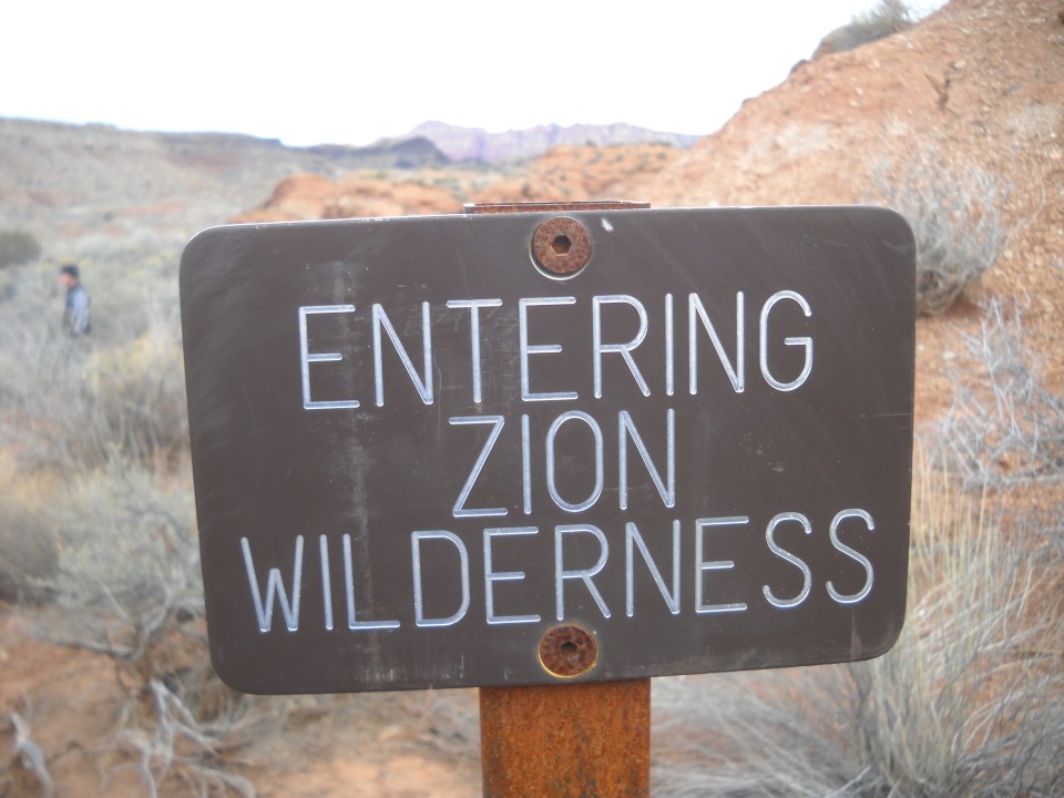 Entering Zion Wilderness, Coalpits Wash