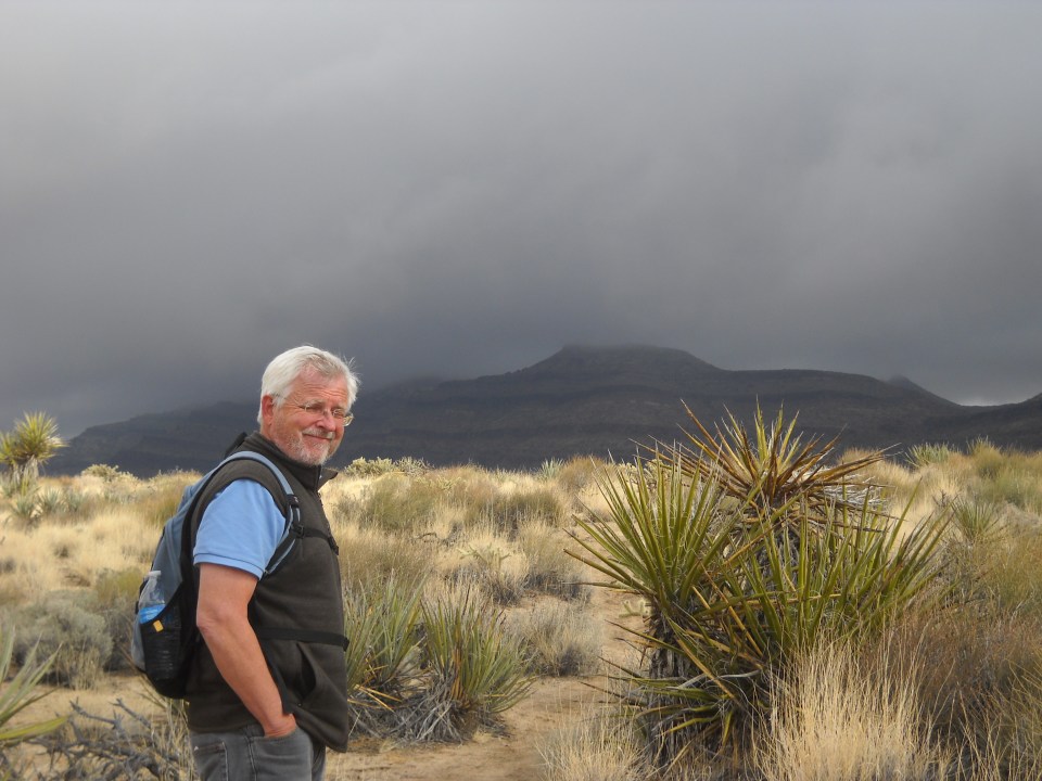 Tom at the Mojave National Preserve