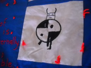 quilt detail: Hopi figure